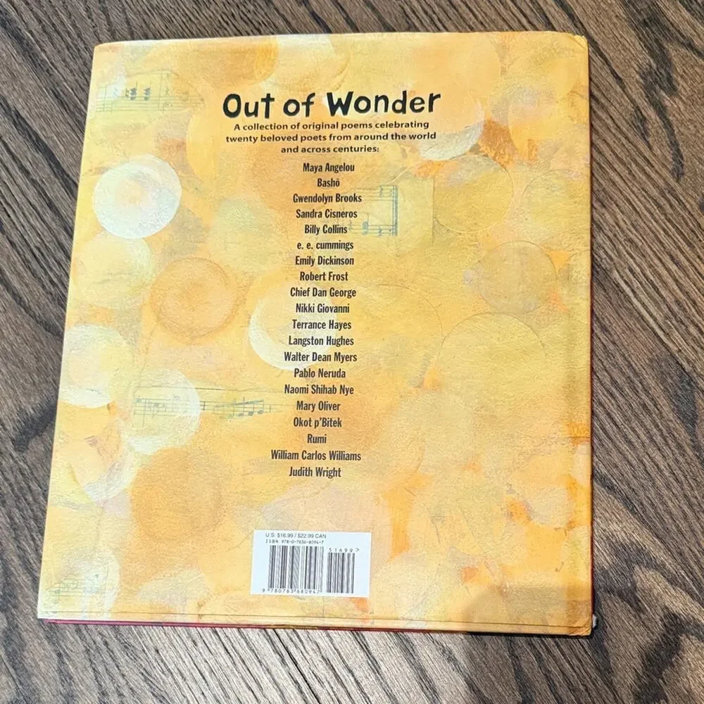 Out of Wonder Book by Kwame Alexander poetry book